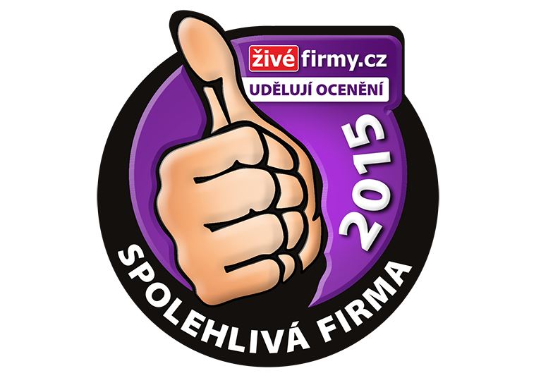 Získali jsme certifikát Spolehlivá firma 2015